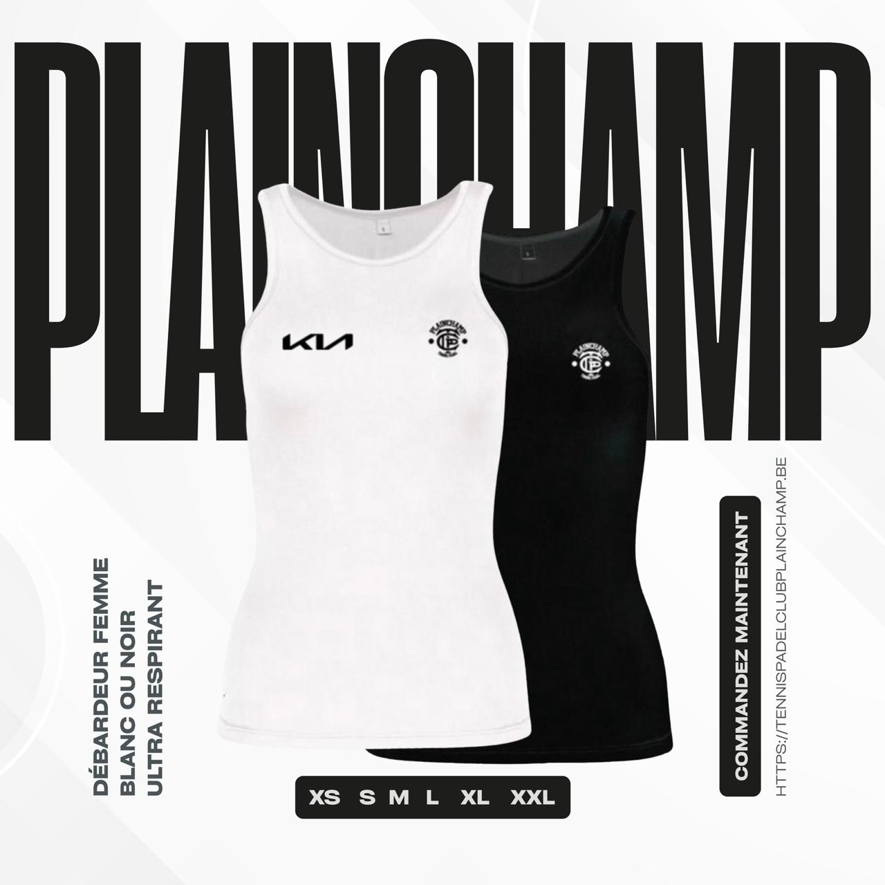 Débardeur femme blanc ou noir ultra respirant