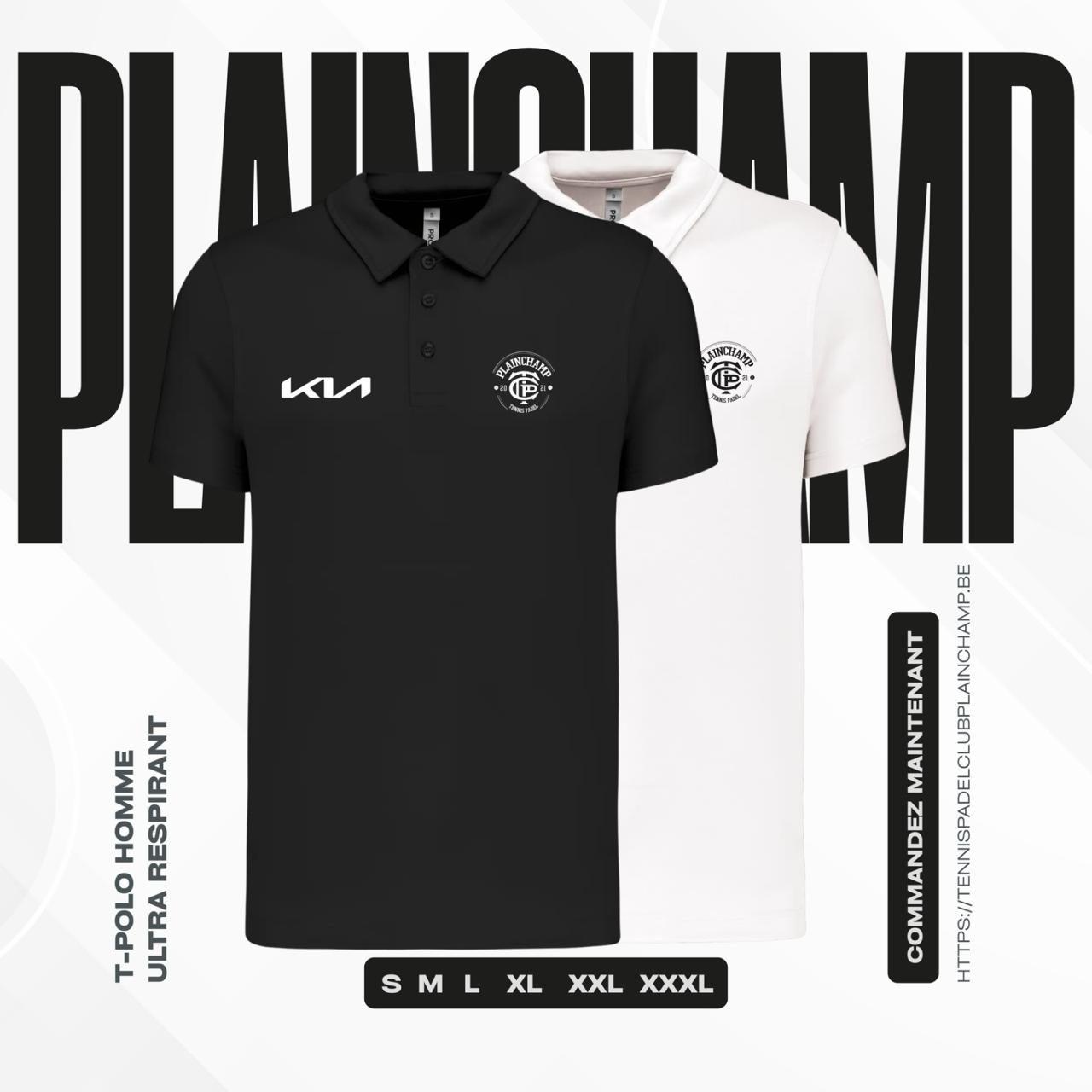 T-polo homme ultra respirant